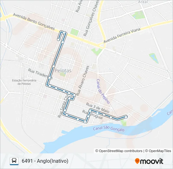 6191 ANGLO / BALSA Bus Line Map