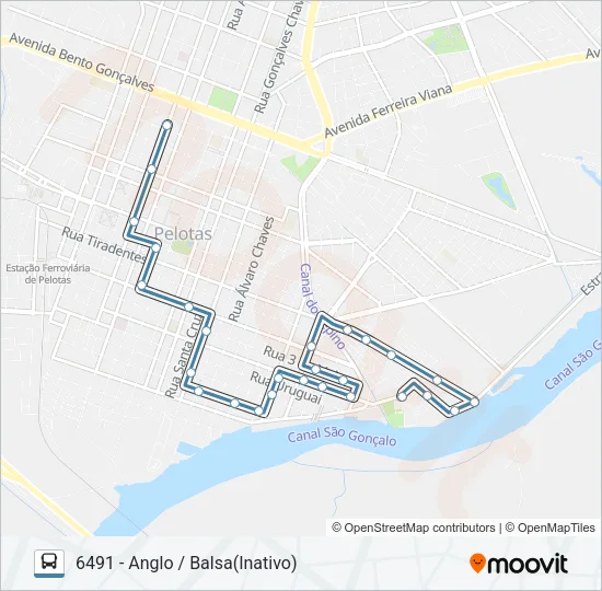 6191 ANGLO / BALSA Bus Line Map