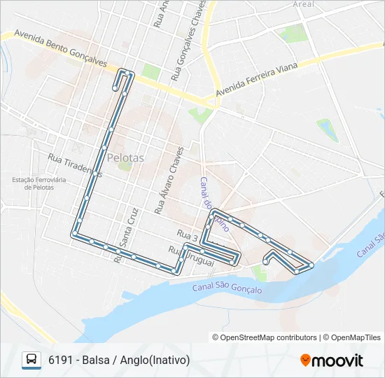 6191 ANGLO / BALSA Bus Line Map