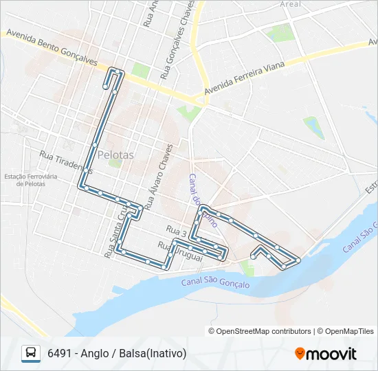 6191 ANGLO / BALSA Bus Line Map