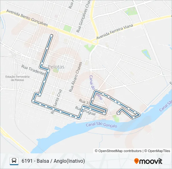 6191 ANGLO / BALSA Bus Line Map