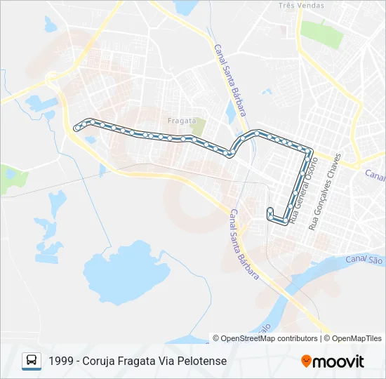 1999 CORUJA FRAGATA Bus Line Map