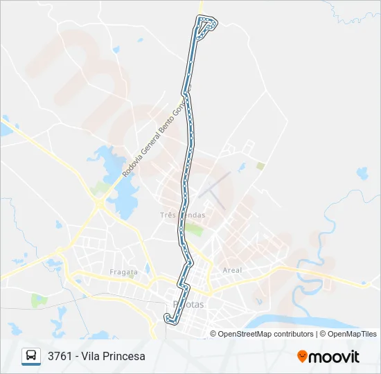 3761 VILA PRINCESA Bus Line Map