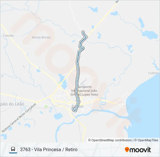 3761 VILA PRINCESA Bus Line Map