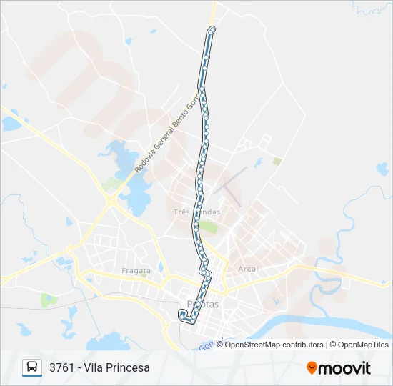 3761 VILA PRINCESA Bus Line Map