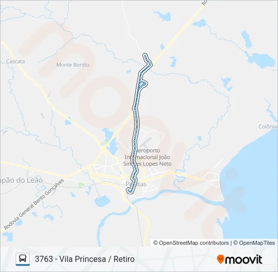 3761 VILA PRINCESA Bus Line Map