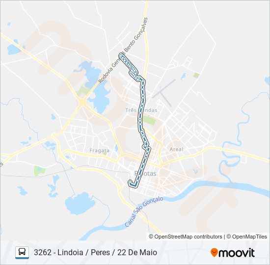 3261 COHAB LINDOIA bus Line Map