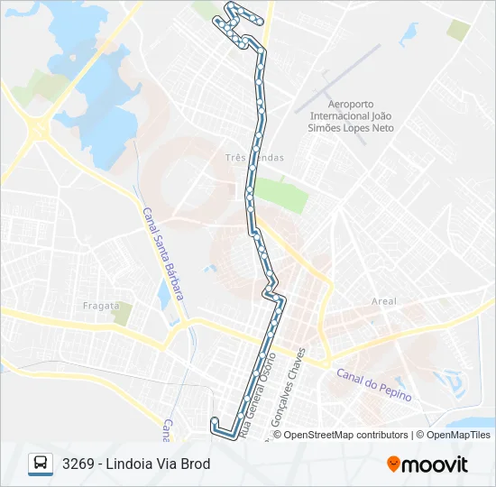 3261 COHAB LINDOIA Bus Line Map