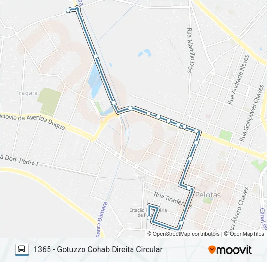 1301 GOTUZZO Bus Line Map