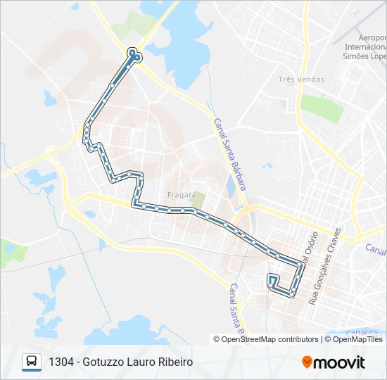 1301 GOTUZZO Bus Line Map