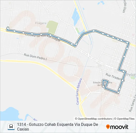 1301 GOTUZZO Bus Line Map