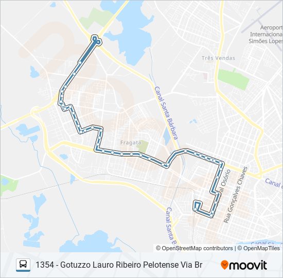 Mapa de 1301 GOTUZZO de autobús