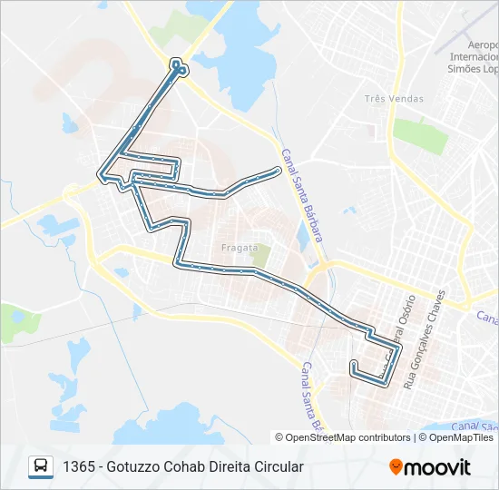 1301 GOTUZZO Bus Line Map
