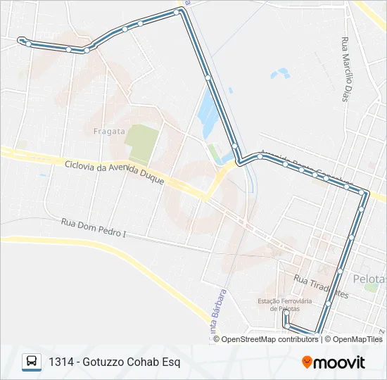 1301 GOTUZZO Bus Line Map