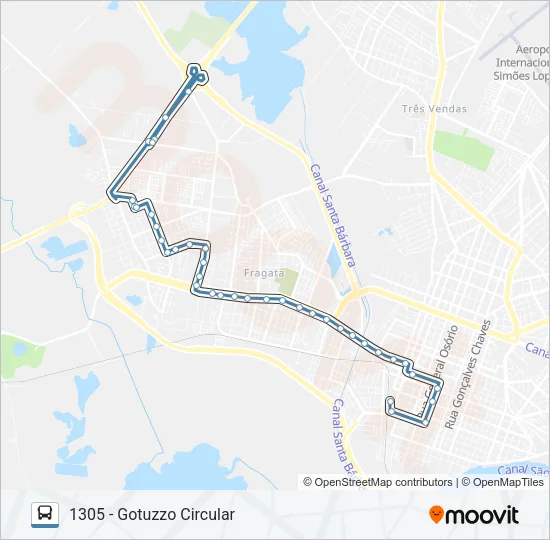 1301 GOTUZZO Bus Line Map