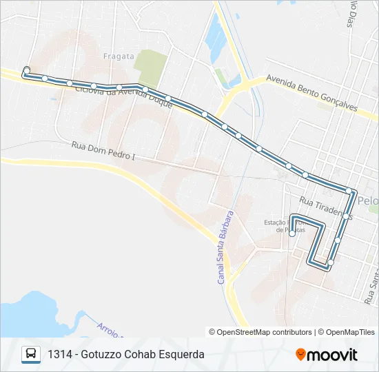 1301 GOTUZZO Bus Line Map
