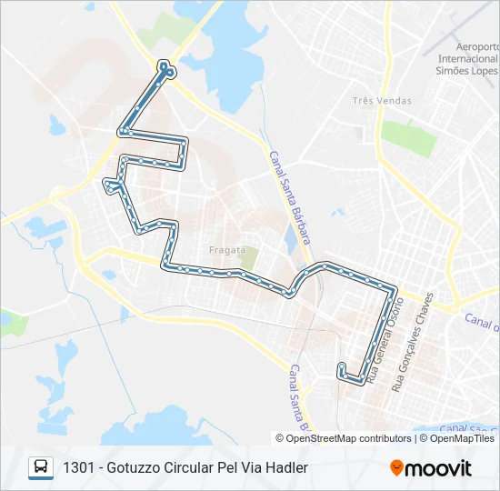 1301 GOTUZZO Bus Line Map