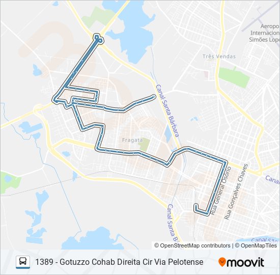 Mapa de 1301 GOTUZZO de autobús