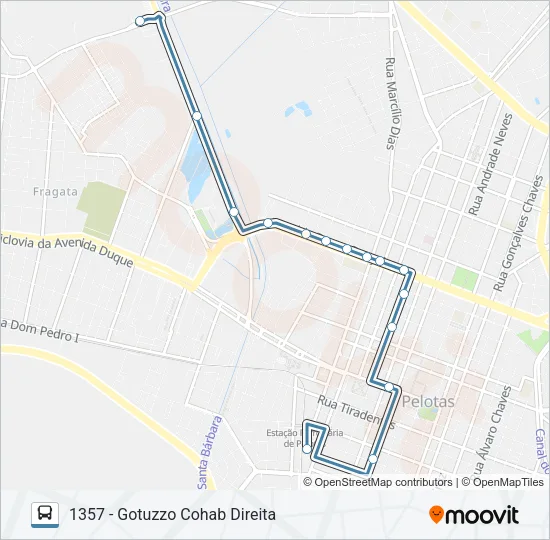 1301 GOTUZZO Bus Line Map