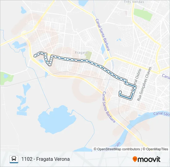 1101 FRAGATA Bus Line Map