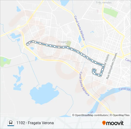 1101 FRAGATA Bus Line Map