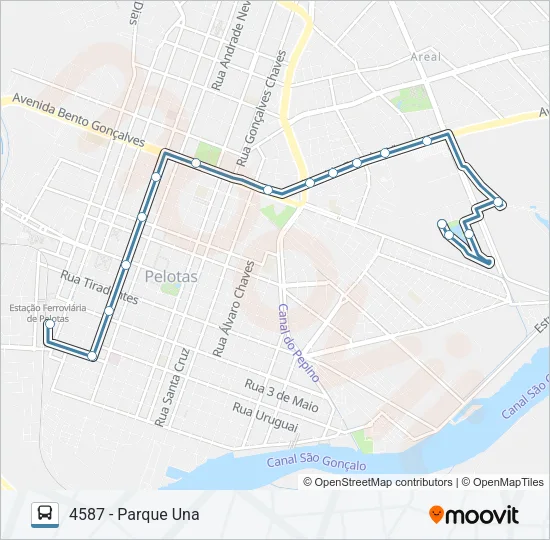 4681 PARQUE UNA Bus Line Map