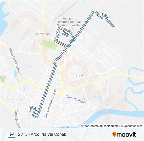 2611 CORUJA ILDEFONSO Bus Line Map