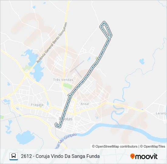 2611 CORUJA ILDEFONSO Bus Line Map