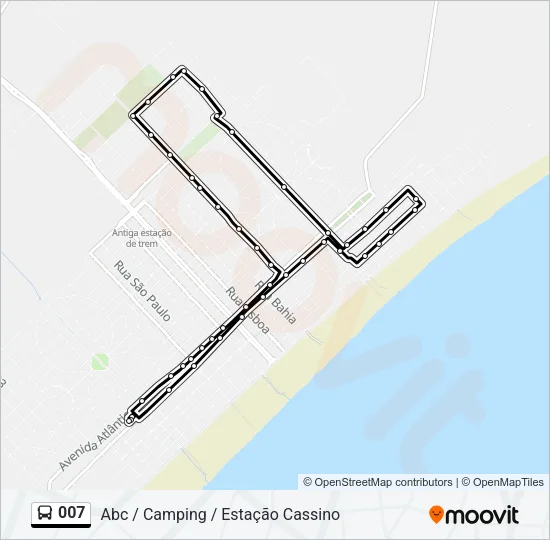 007 Bus Line Map