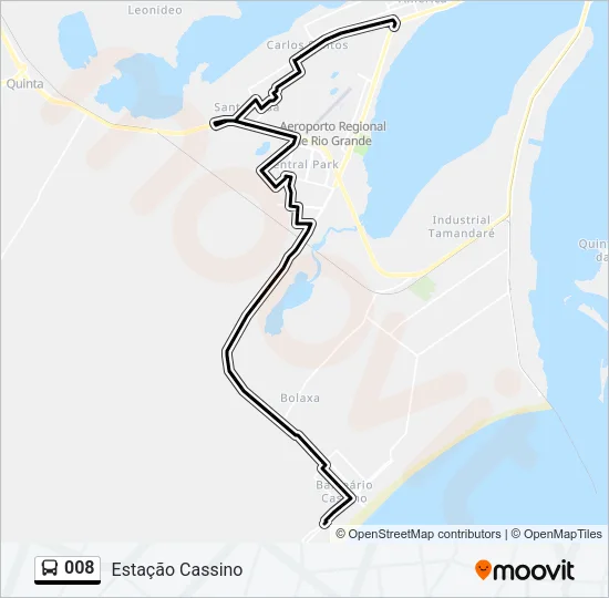 008 Bus Line Map