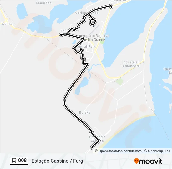 008 Bus Line Map