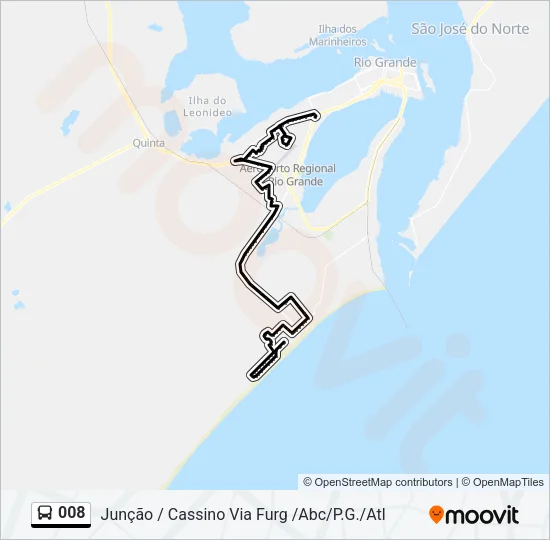 008 Bus Line Map