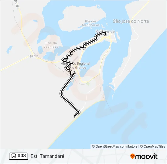 008 Bus Line Map