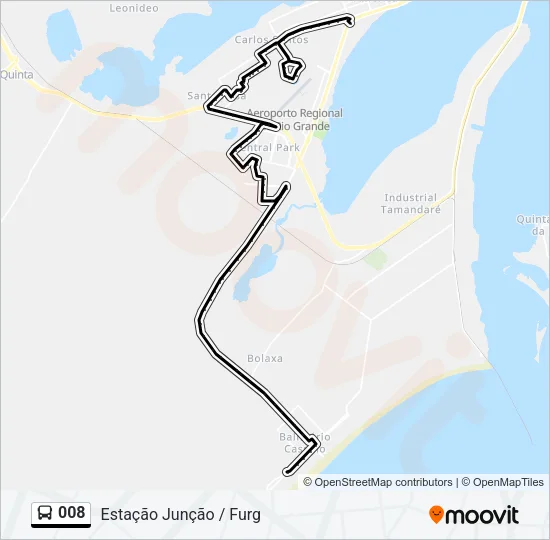 008 Bus Line Map