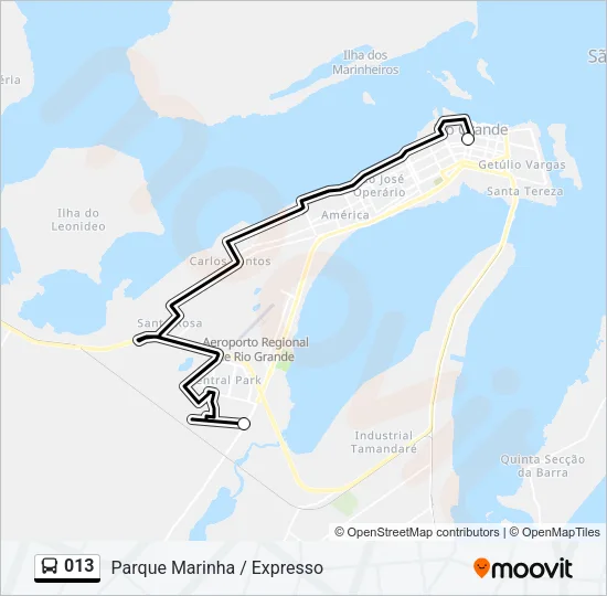 013 Bus Line Map