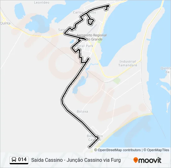 014 Bus Line Map