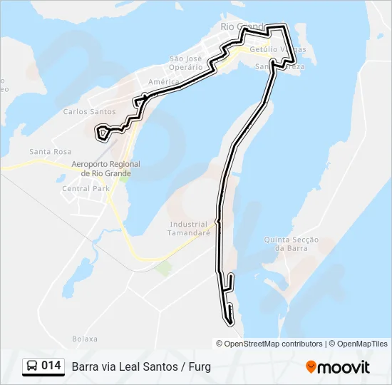 014 Bus Line Map