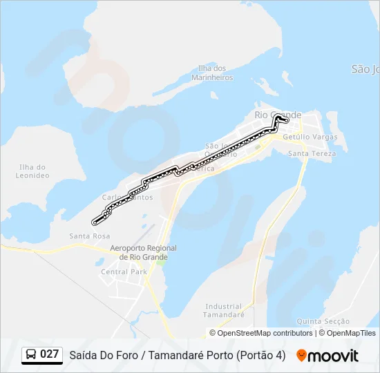 027 Bus Line Map