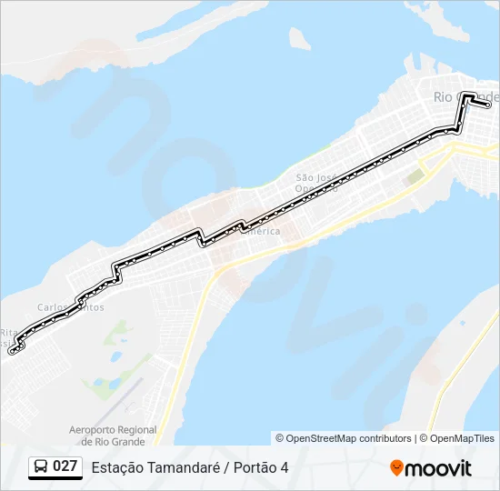 027 Bus Line Map