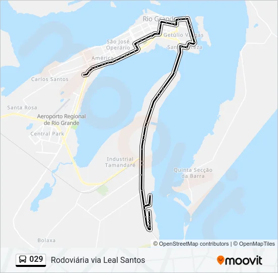 029 Bus Line Map