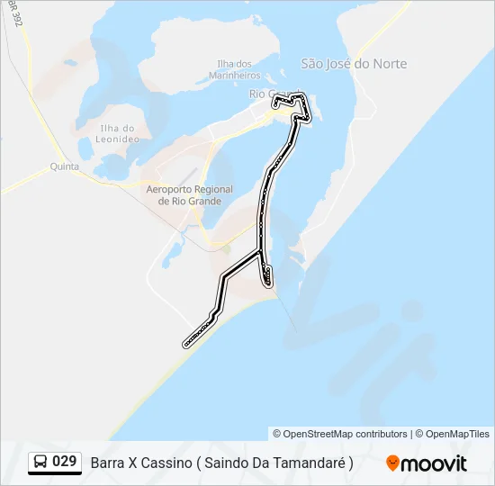 029 Bus Line Map