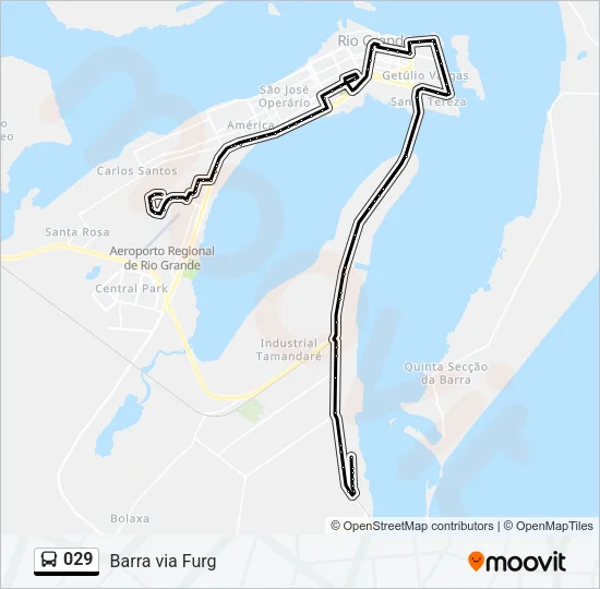 029 Bus Line Map