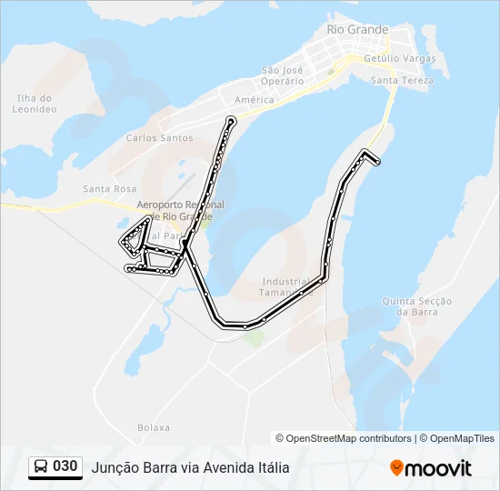030 Bus Line Map