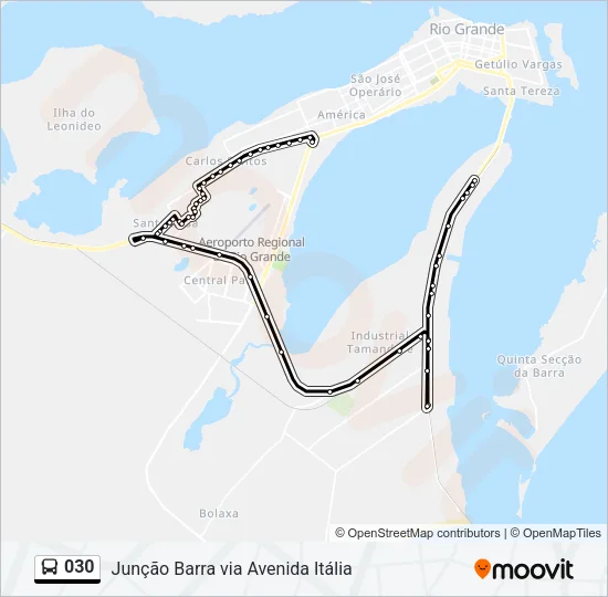 030 Bus Line Map