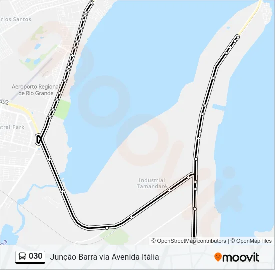 030 Bus Line Map
