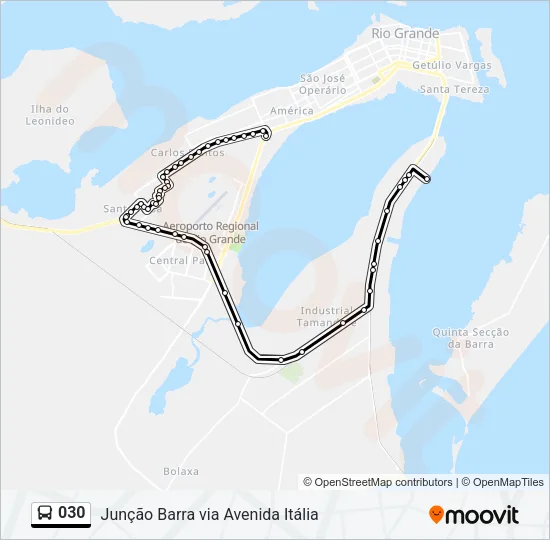 030 Bus Line Map