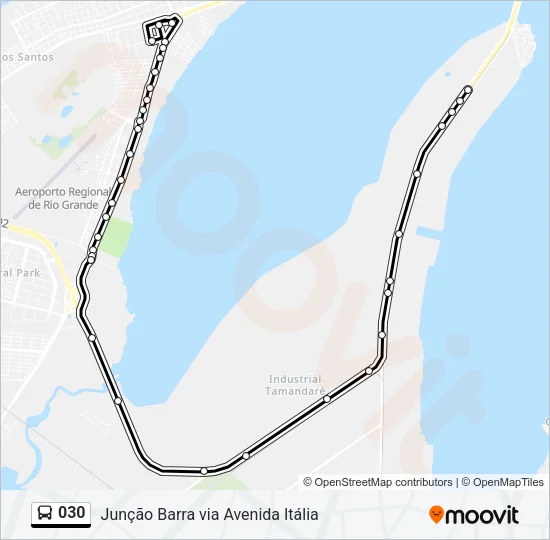 030 Bus Line Map