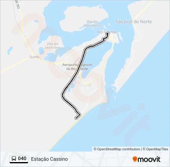 040 Bus Line Map