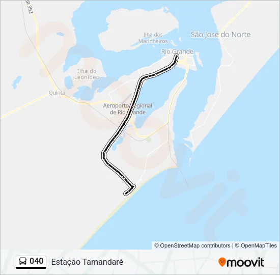 040 Bus Line Map