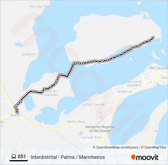 051 Bus Line Map
